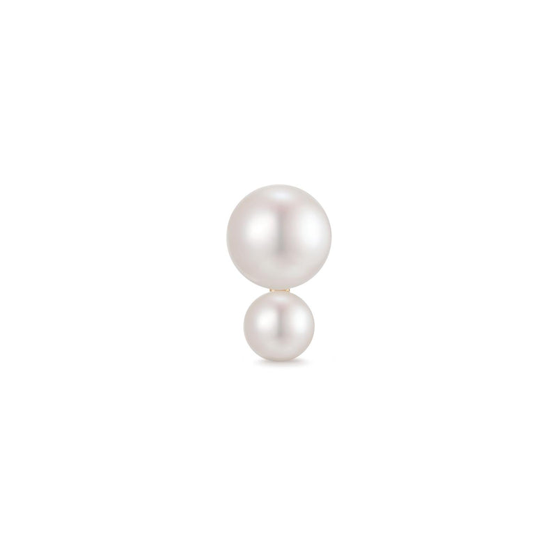 ALBA | Double Pearl Single Stud Earring