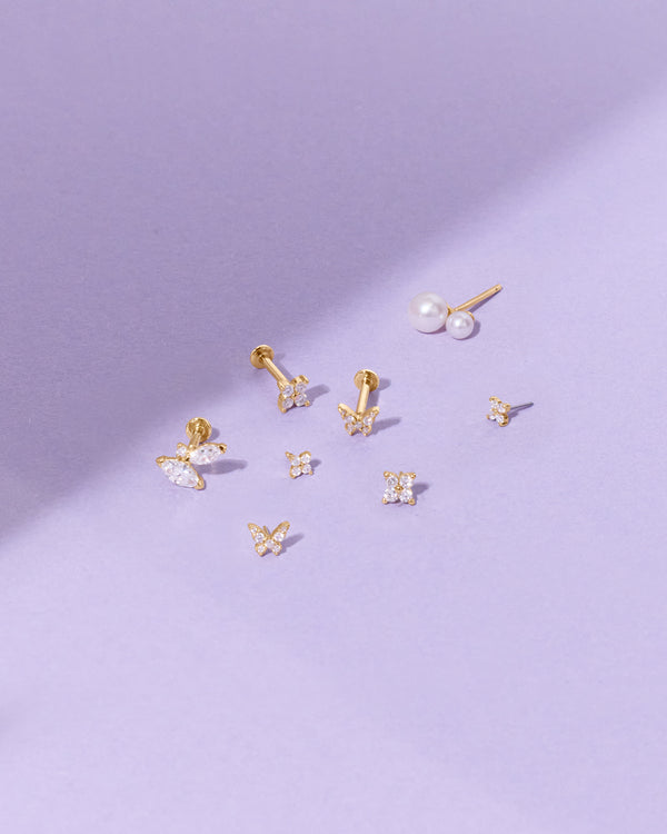 BELLATRIX | Lab Grown Diamond Butterfly Threaded Flatback