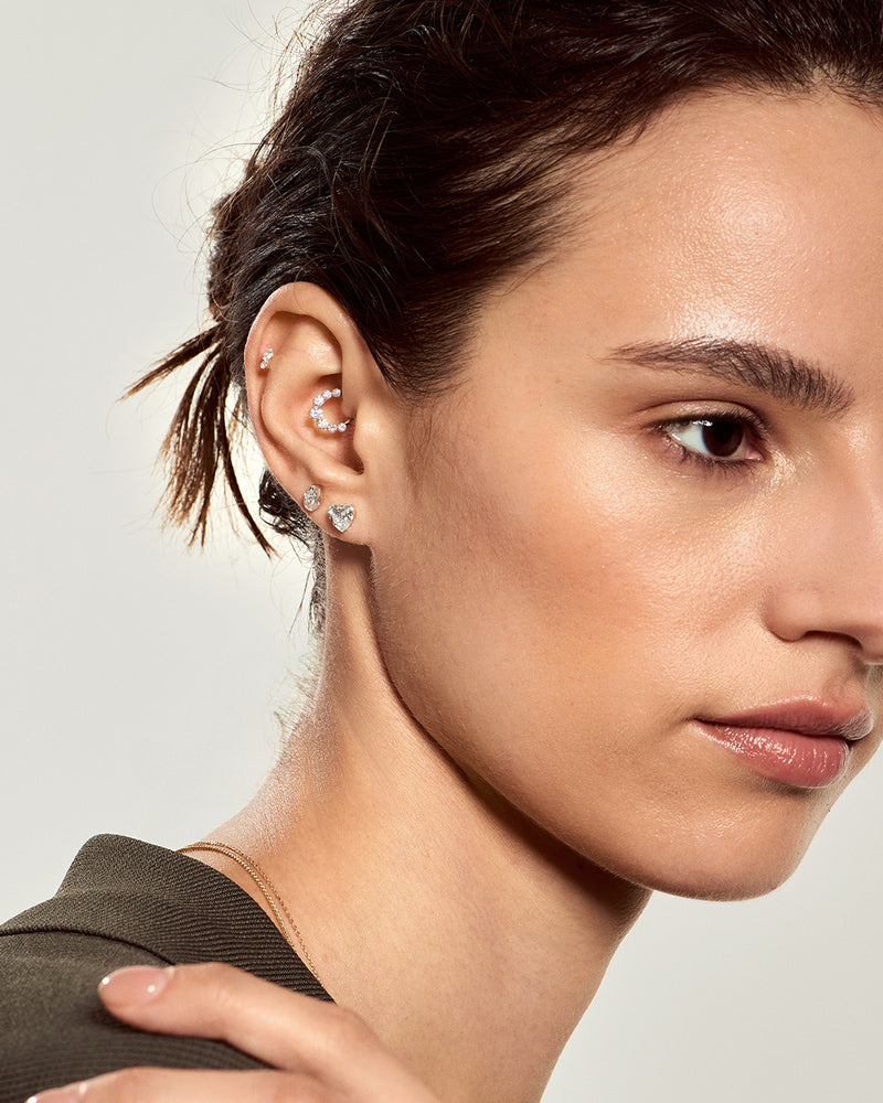 HADLEY | Heart Lab Grown Diamond Flatback Stud