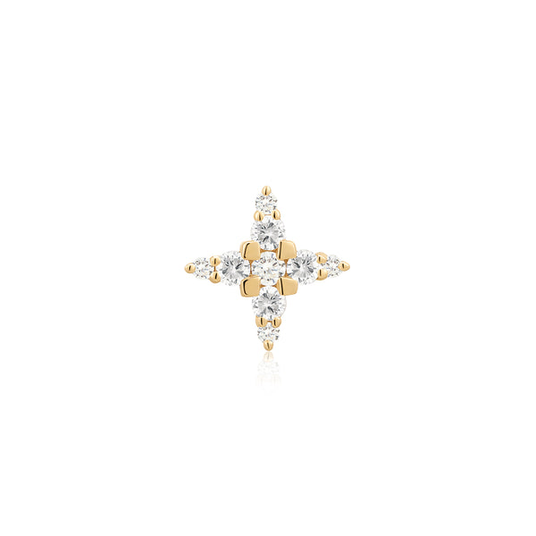 ODESSA | Lab Grown Diamond 4-Point Star Threaded with Flatback