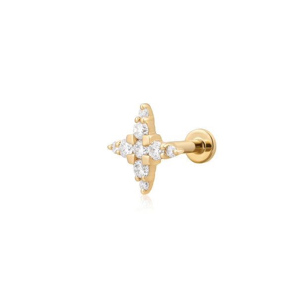 ODESSA | Lab Grown Diamond 4-Point Star Threaded with Flatback