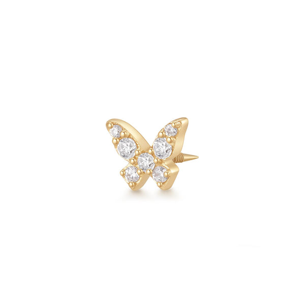 BELLATRIX | Lab Grown Diamond Butterfly Threaded Flatback