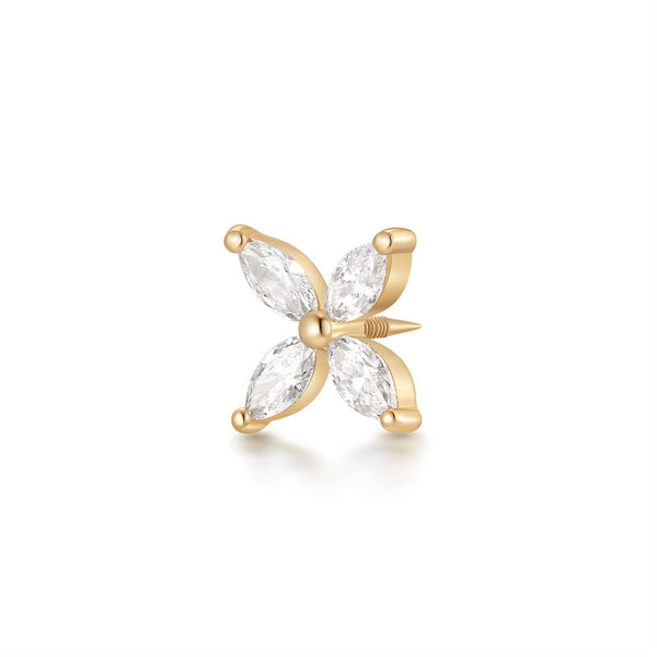 CALLISTA | Marquise Pointed Star Threaded Flatback