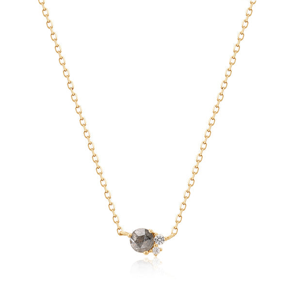TWILA | Grey Diamond and White Sapphire Necklace