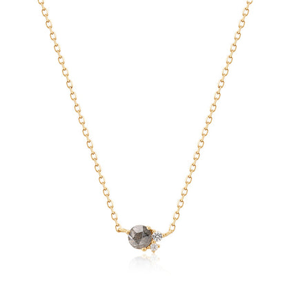 TWILA | Grey Diamond and White Sapphire Necklace