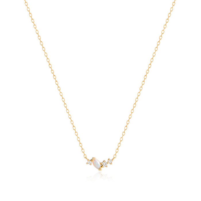 ZEPHYR | Opal and Lab-Grown Diamond Necklace