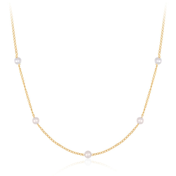 CAROLINA | Pearl Station Necklace