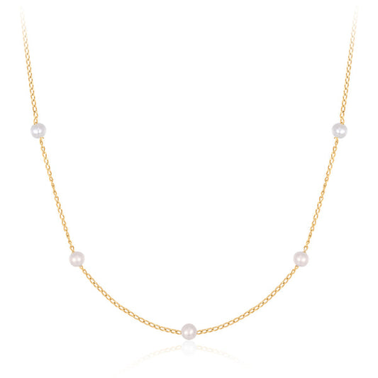 CAROLINA | Pearl Station Necklace