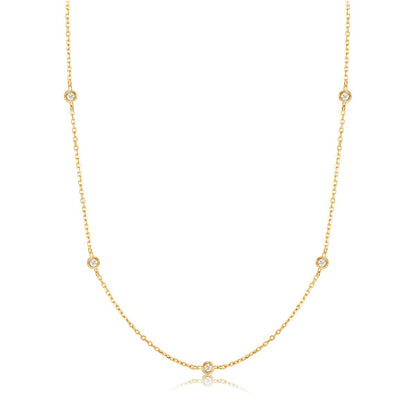 RITA | Natural Diamond Station Necklace