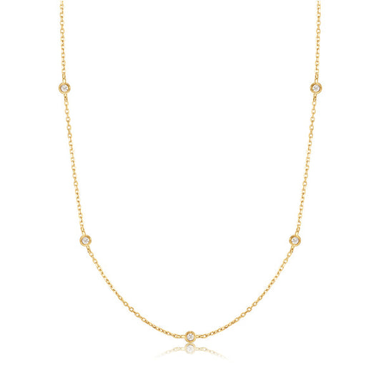 RITA | Natural Diamond Station Necklace