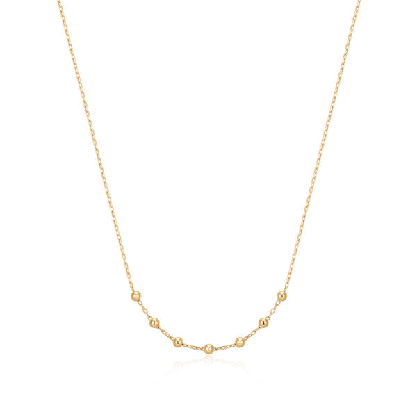 ERICA | 14kt Gold Beaded Necklace