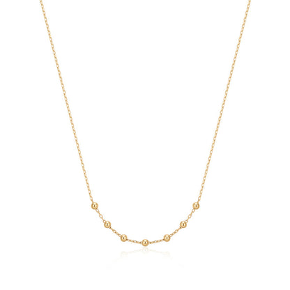 ERICA | 14kt Gold Beaded Necklace