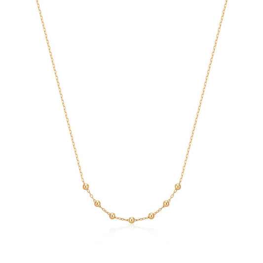 ERICA | 14kt Gold Beaded Necklace