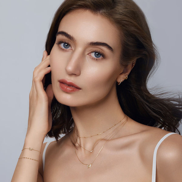 CHRYSALIS | Pave Lab Grown Diamond Butterfly Necklace