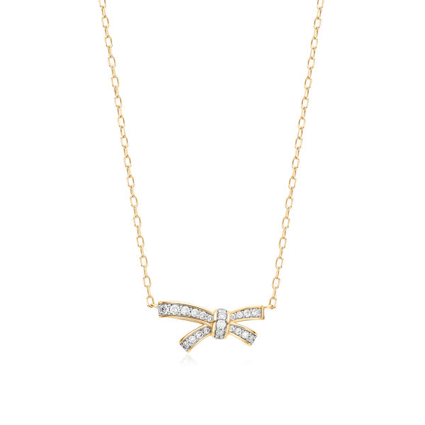 MARISTELA | Lab Grown Diamond Bow Necklace