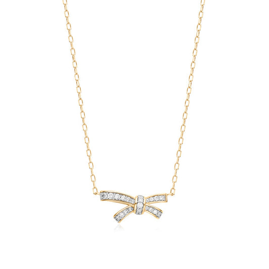 MARISTELA | Lab Grown Diamond Bow Necklace