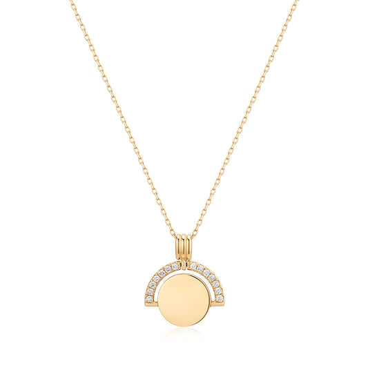 RANIA | Bead Set Lab Grown Diamond Circle Necklace