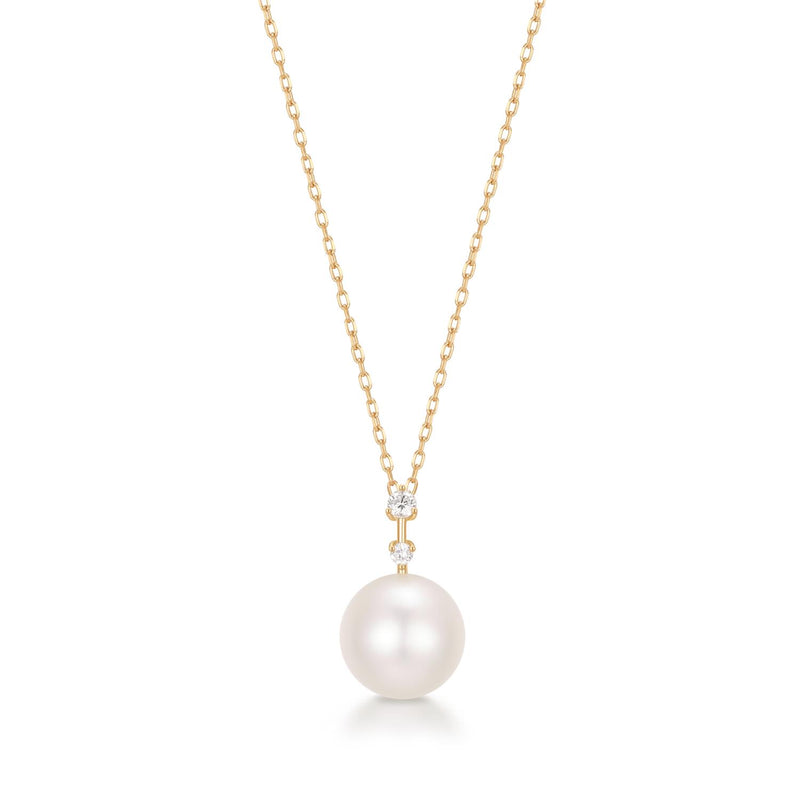 NAIA | Pearl with Lab Grown Diamond Accent Necklace