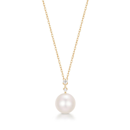 NAIA | Pearl with Lab Grown Diamond Accent Necklace