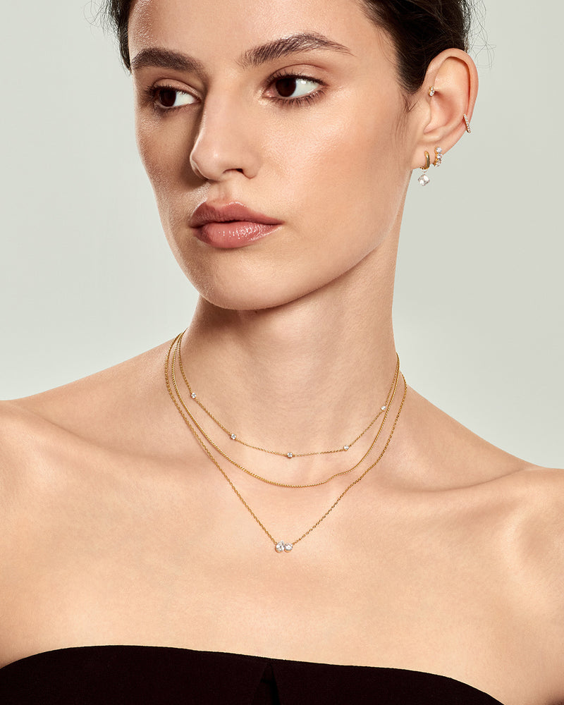 Lab Grown Diamond Station Necklace