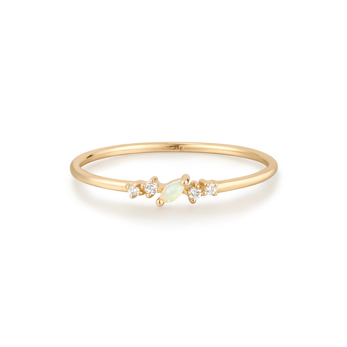ZEPHYR | Opal and Lab-Grown Diamond Ring