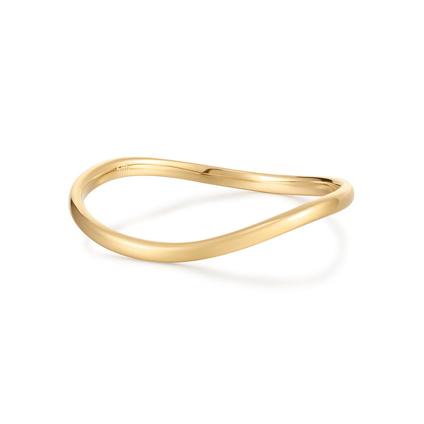 NICOLE | 14kt Gold Wave Band