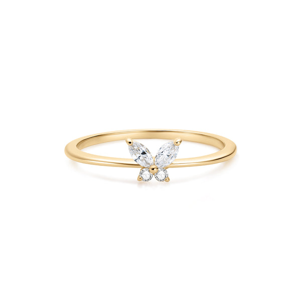 ZORINA | Marquise Lab Grown Diamond Butterfly Ring