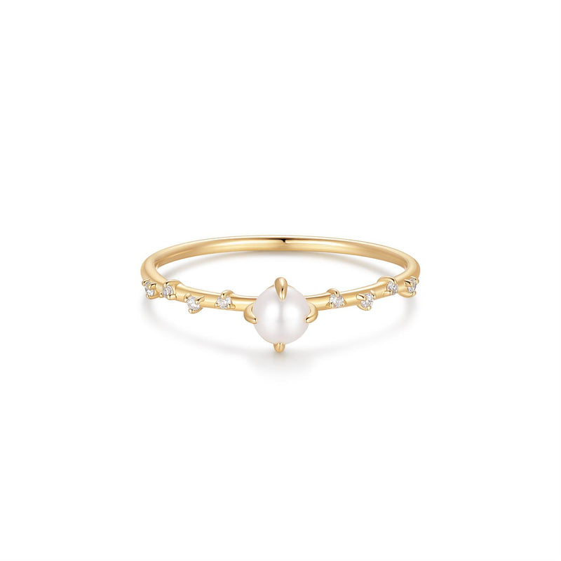 COLETTE | Pearl and Lab Grown Diamond Ring
