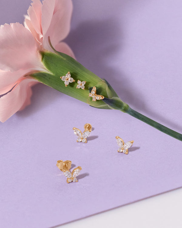 CASSANDRA | Marquise Lab Grown Diamond Butterfly Threaded Flatback