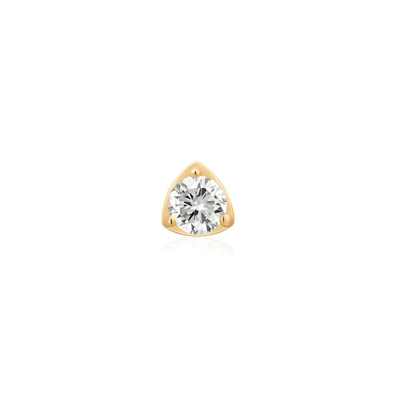 SERAPHINA | Lab Grown Diamond Threadless Flatback Earring