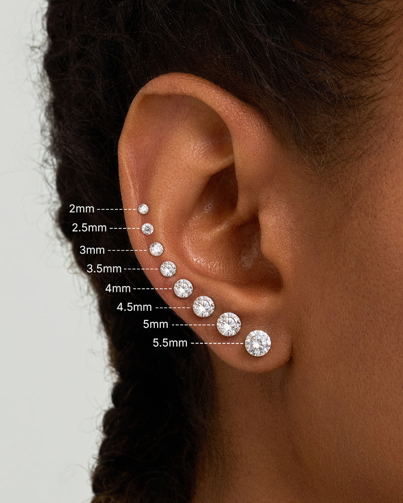 SEREN | Solitaire Lab Grown Diamond Flatback Stud