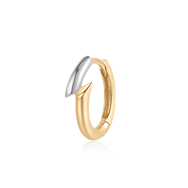 DICARRO | Two-Tone Geometric Huggie Hoop