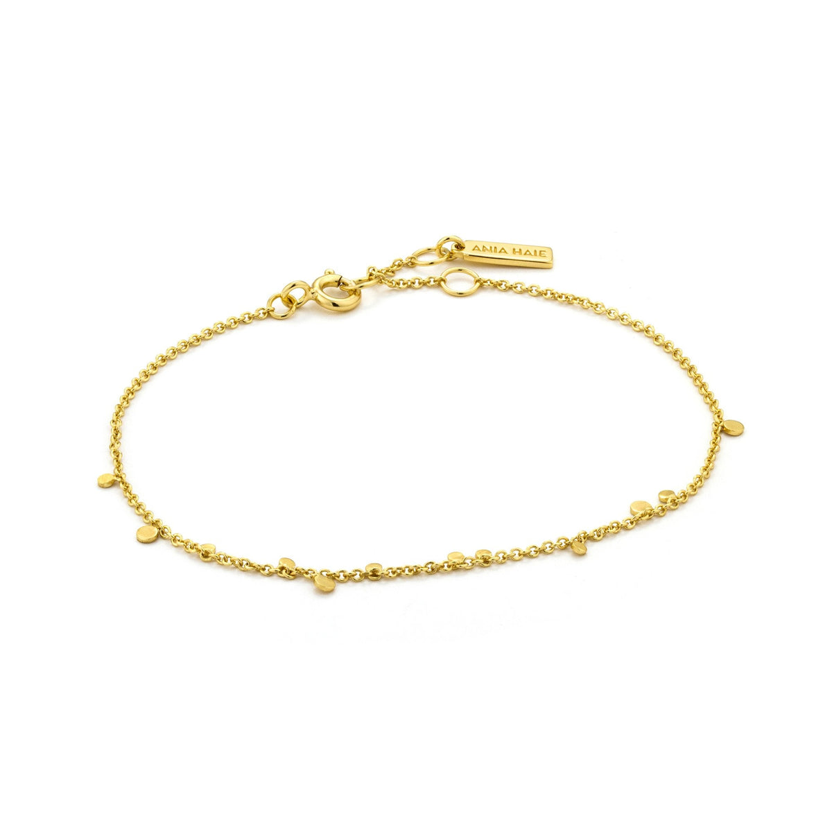 Ania Haie gold geometry mixed discs bracelet
