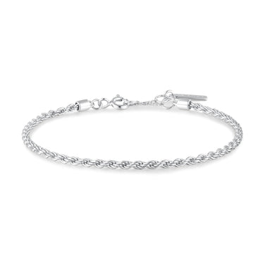 Silver Rope Twist Bracelet