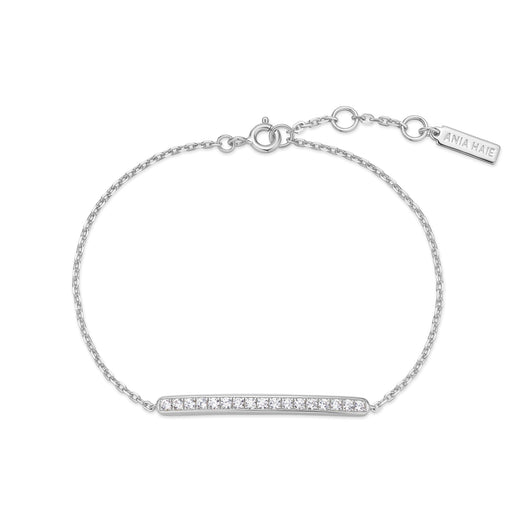 Silver Pavé Bar Bracelet