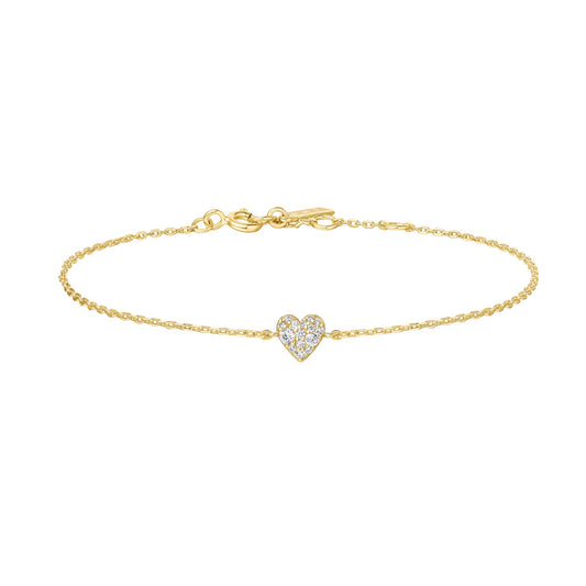 Gold Sweetheart Pav¨¦ Bracelet