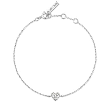 Silver Sweetheart Pavé Bracelet
