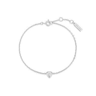 Silver Sparkling Tiny Shield Bracelet