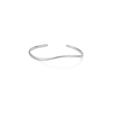 Silver Wave Cuff Bracelet