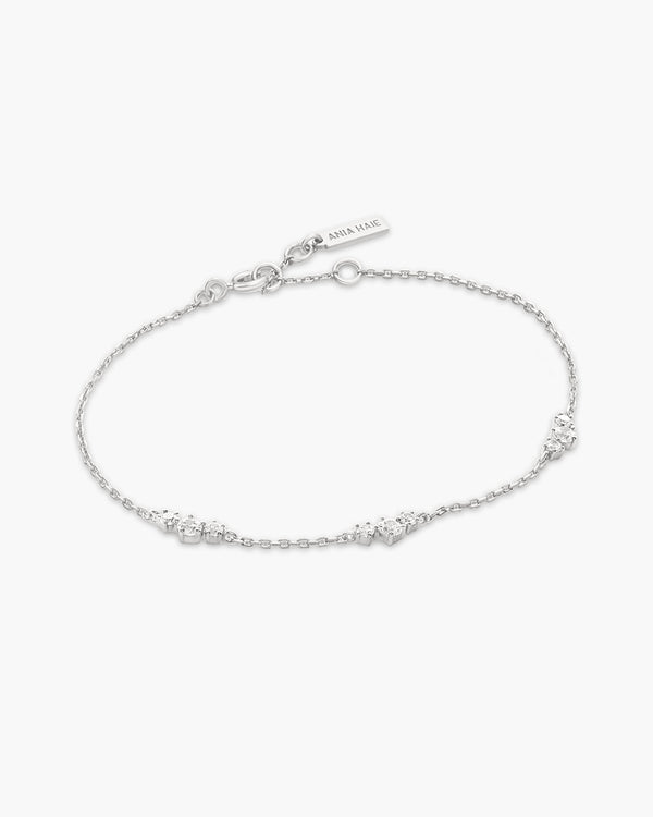 Silver Cluster Station Bracelet