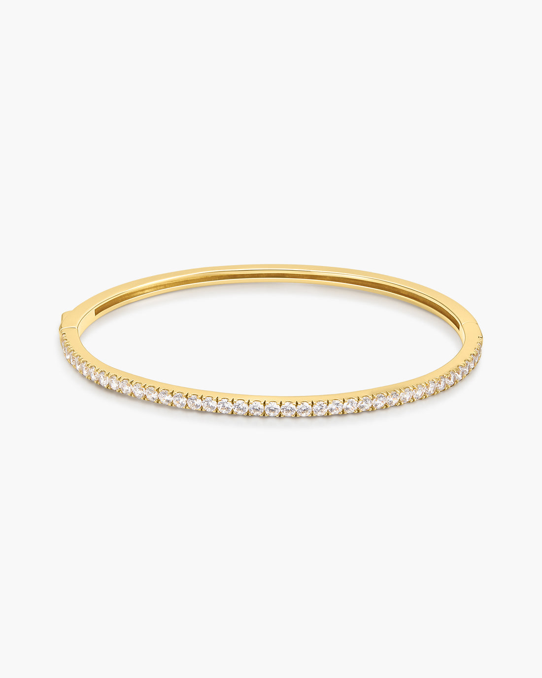 Gold Pavé Tennis Bangle