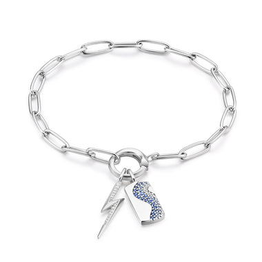 Ania Haie Sterling Silver Stud Link Charm Bracelet | Fernbaugh's Jewelers