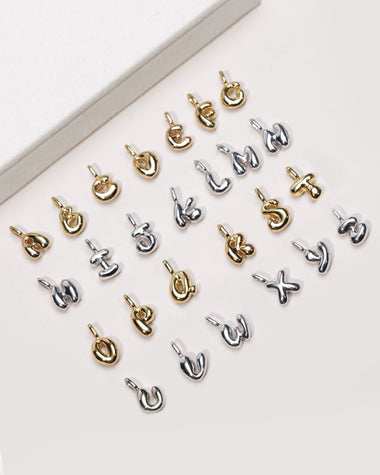 Gold Letter Charm
