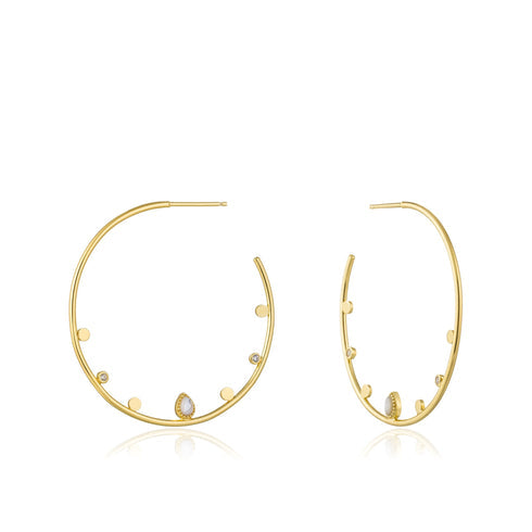 Gold Dream Open Hoop Earrings