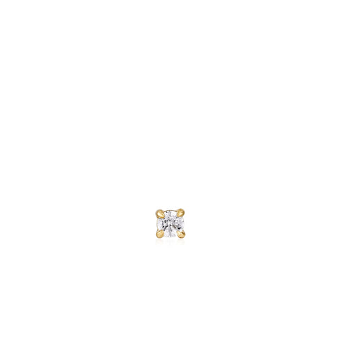 Gold Sparkle Barbell Single Earring