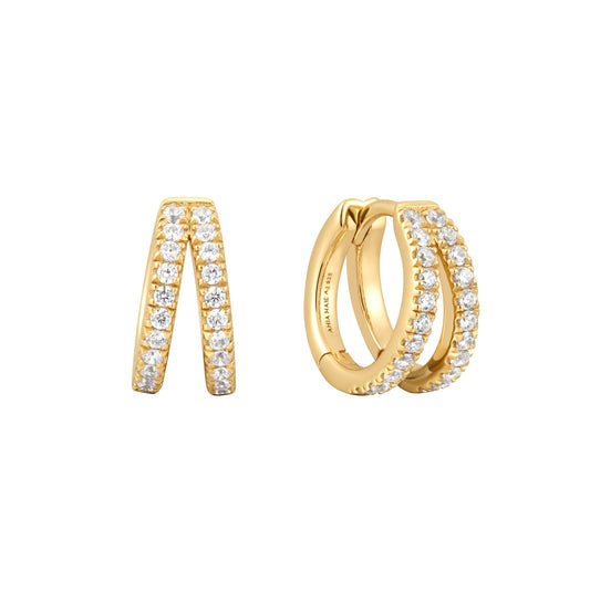 Gold Double Pav¨¦ Huggies