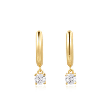 Gold Drop Solitaire Huggies