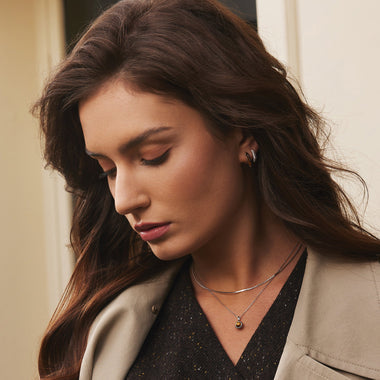 Silver Flat S Link Chain Necklace