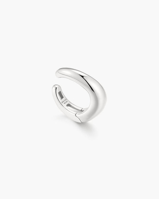 Silver Wave Ear Cuff
