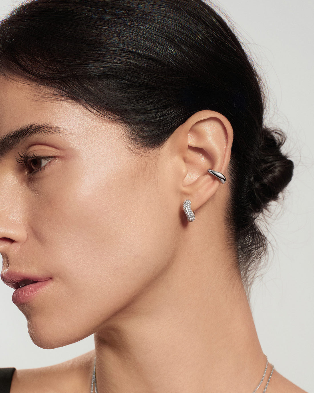 Silver Wave Ear Cuff
